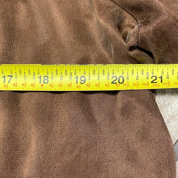 Cloth & Stone Rich Brown Large Oversized Blouse Spring Anthropologie - Picture 8 of 10